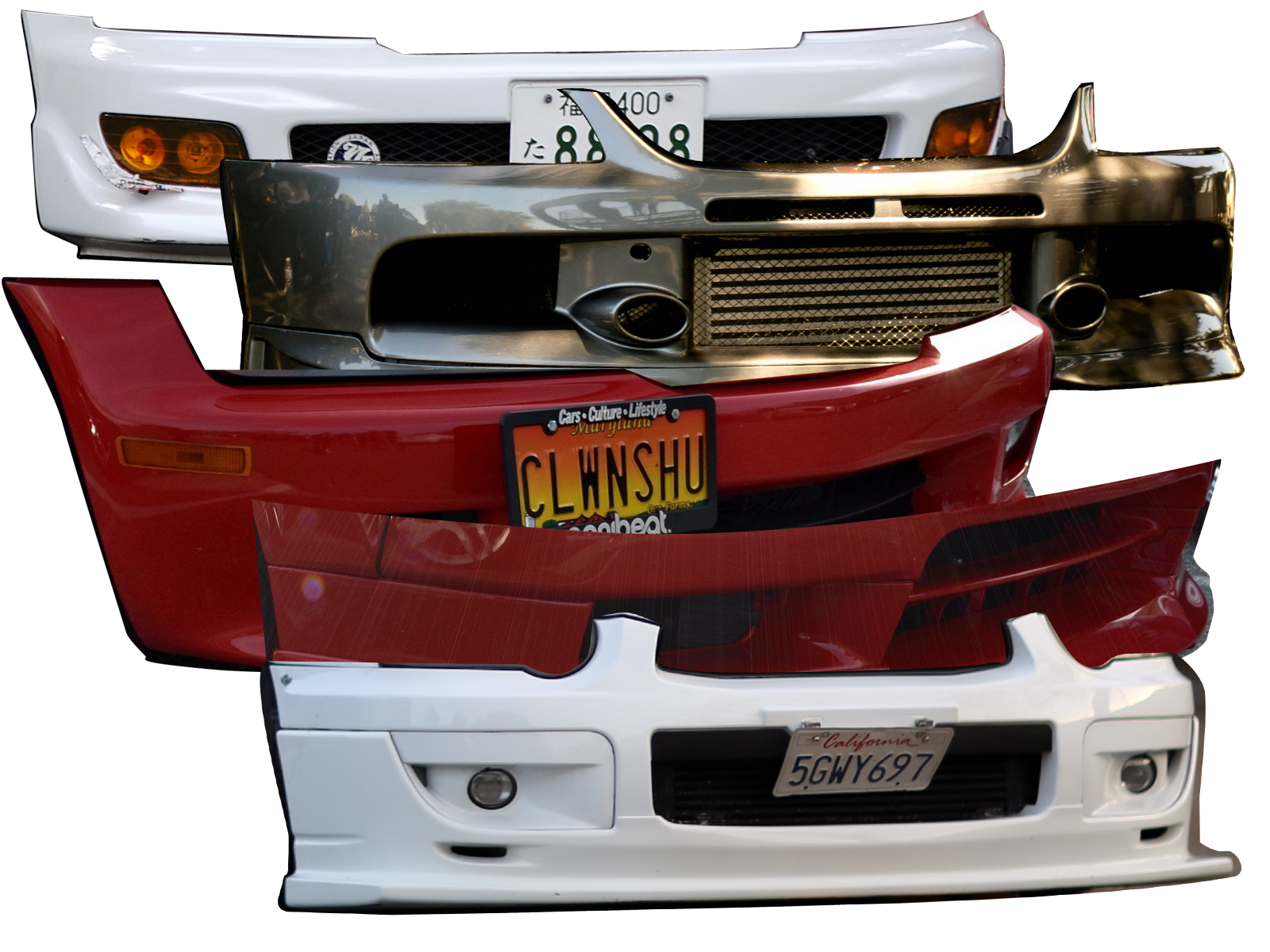 1 Car bumpers pack HQ FREE PSD for Virtual Tuning by DPDE on DeviantArt