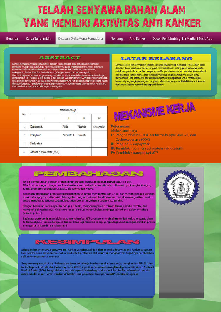 Poster Karya Tulis Ilmiah Kti By Odevanty On Deviantart