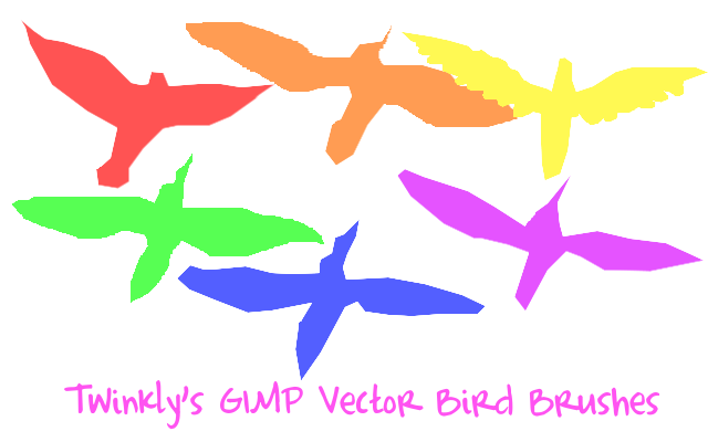 GIMP Vector Bird Brushes