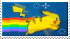 Nyan Pikachu -stamp- by MsPastel