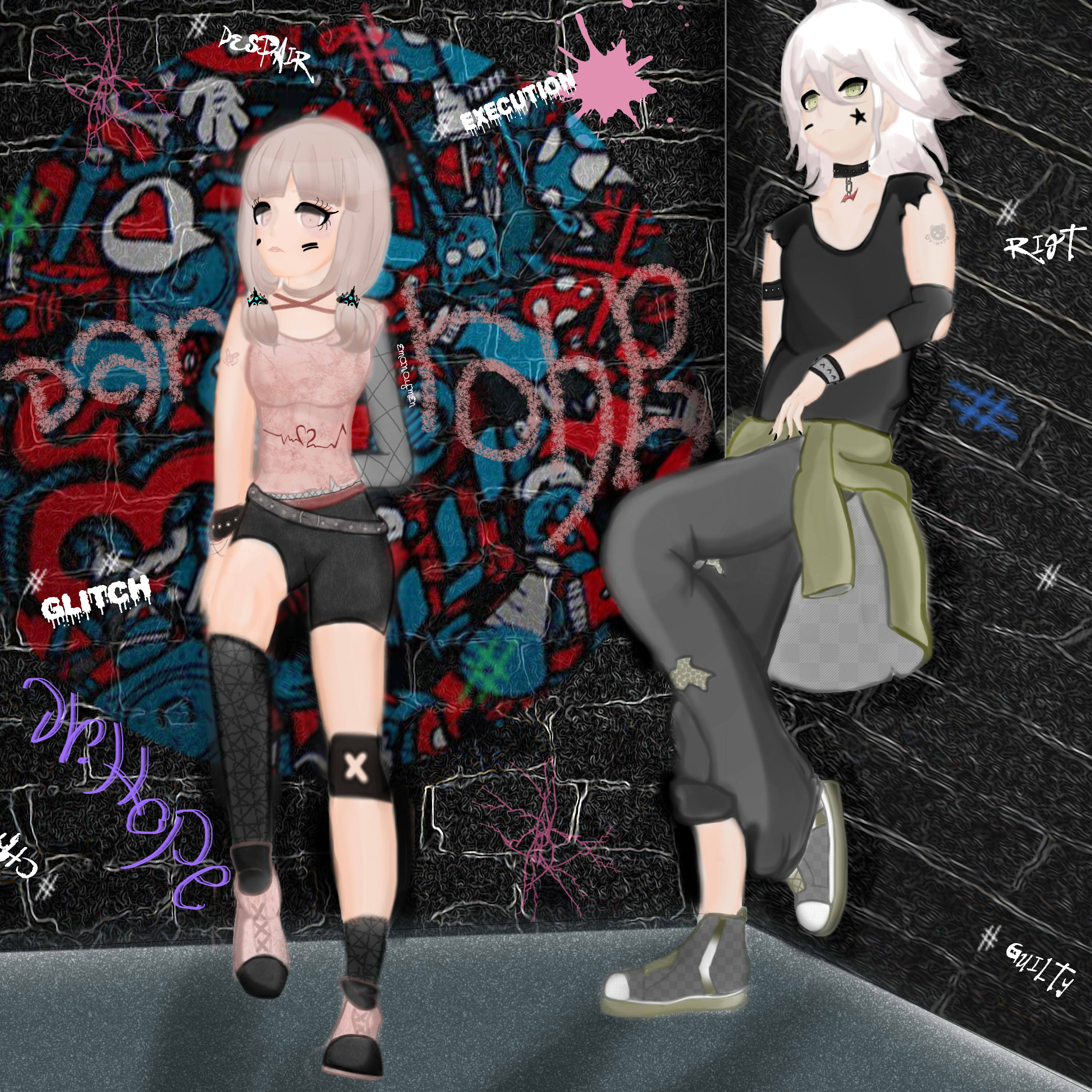 Nanami Chiaki X Komaeda Nagito by nanamichiakii on DeviantArt