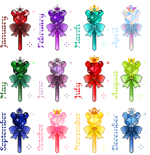 Birthstone Battle Wands