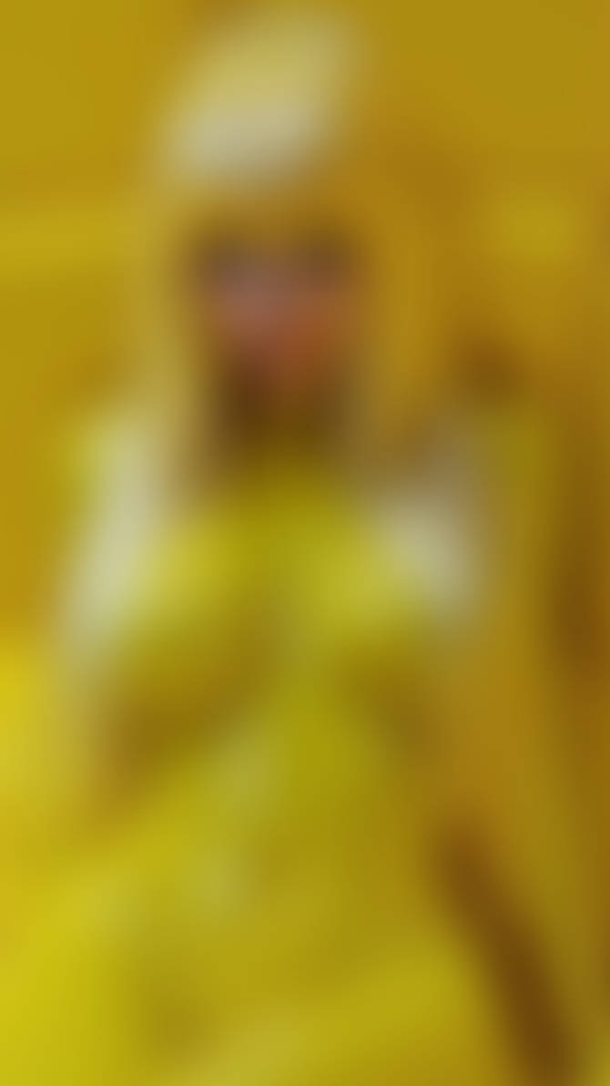 Blonde Bimbo In Monochromatic Yellow Latex by LatexSpaceBabes on DeviantArt