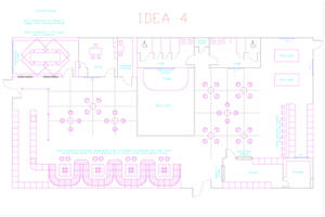 CAD Hookah Lounge - Idea v.4 (Sketch)