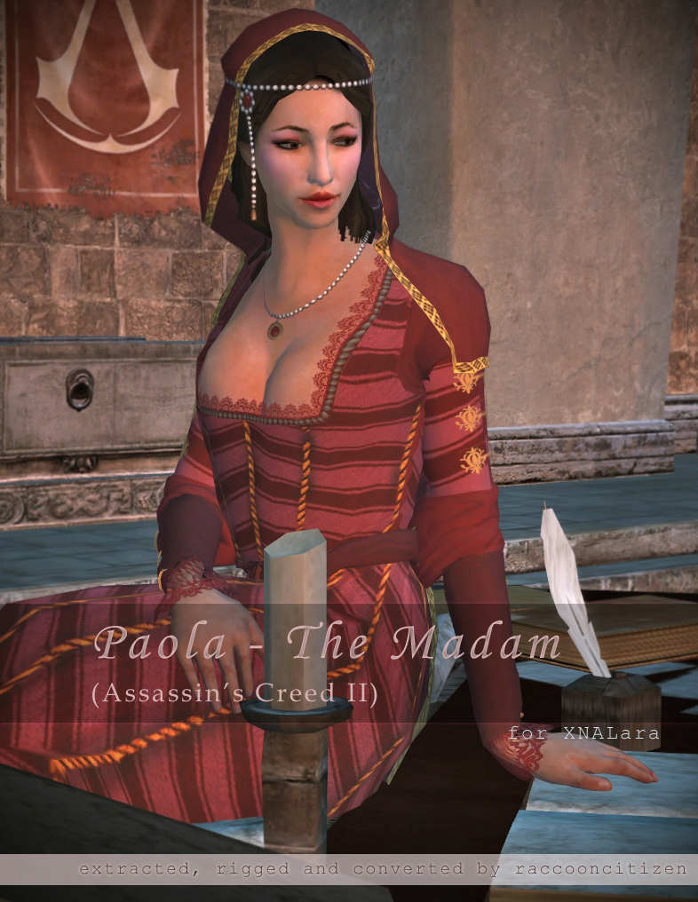 Paola for XNALara by raccooncitizen on DeviantArt