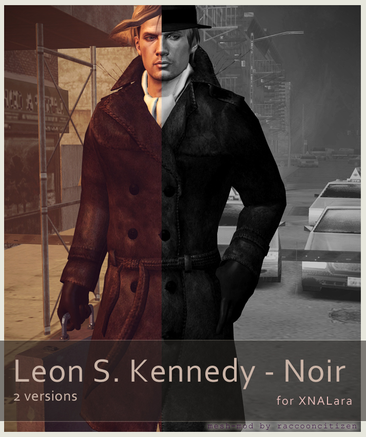 Leon S Kennedy - Noir Pack - for XNALara