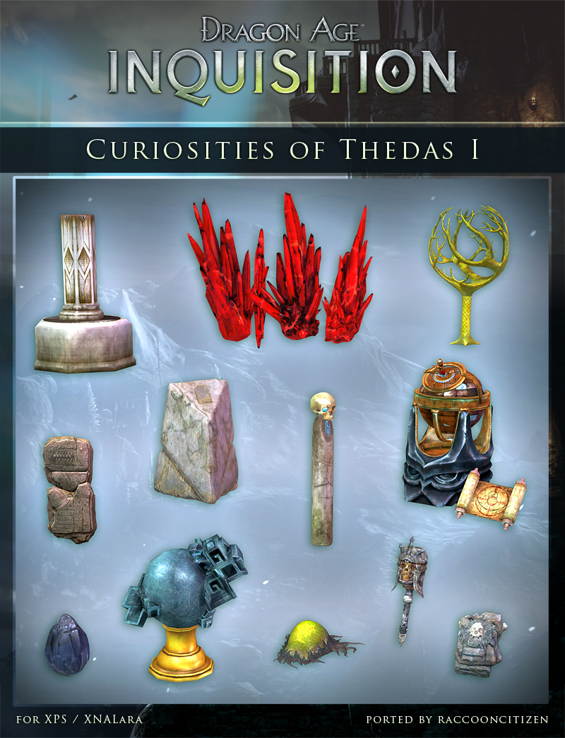 DAI Props - Curiosities of Thedas XPS - (DOWNLOAD)