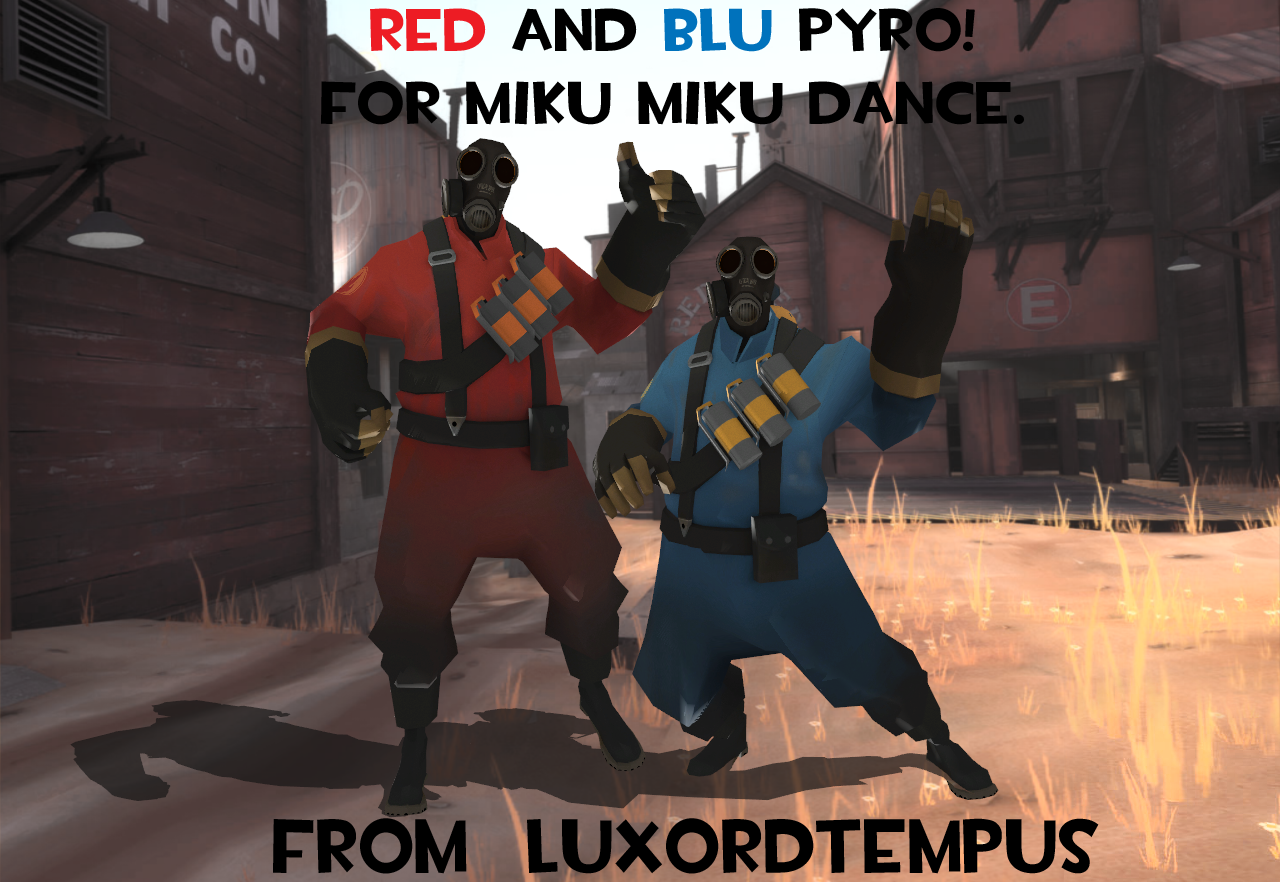 (UPDATED) RED and BLU Pyro MMD DL