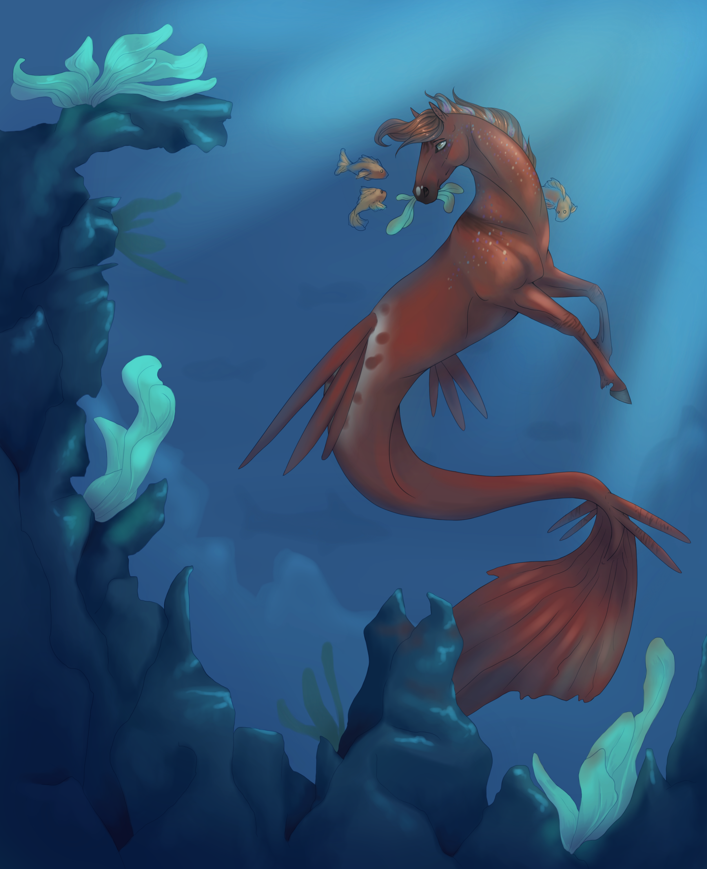 Underwater grazing by Nemenos on DeviantArt