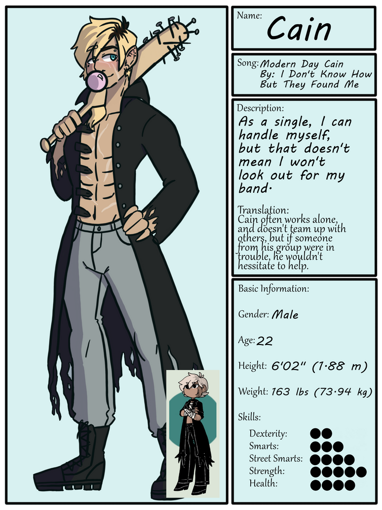 Cain Reference (Updated) by ProjectWorks18 on DeviantArt