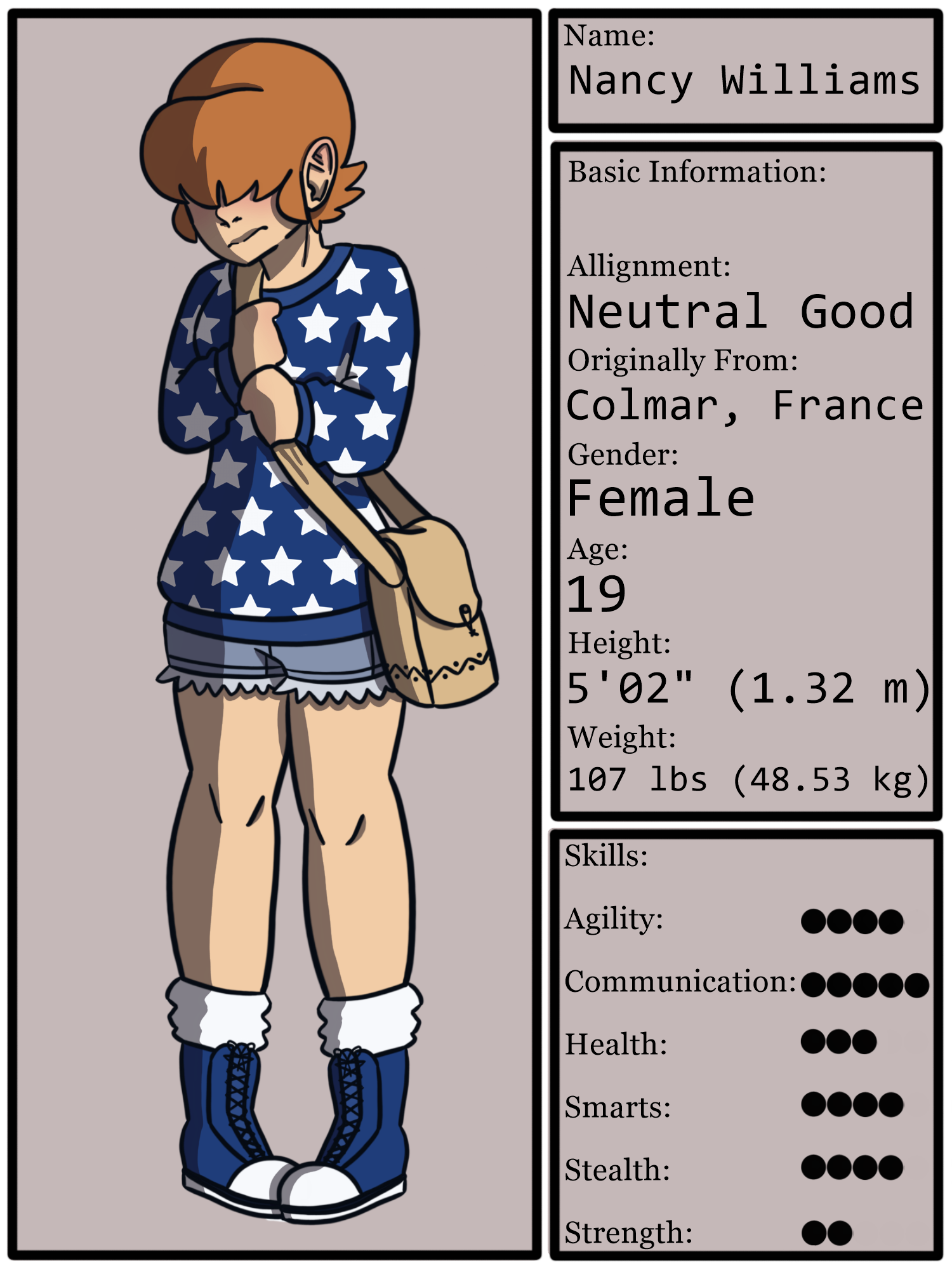 Nancy Reference by ProjectWorks18 on DeviantArt