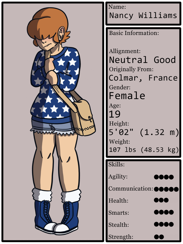 Nancy Reference by ProjectWorks18 on DeviantArt