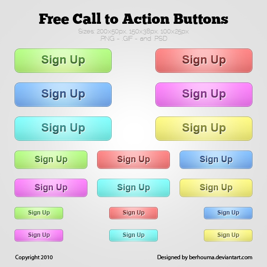 Free Call to Action Buttons