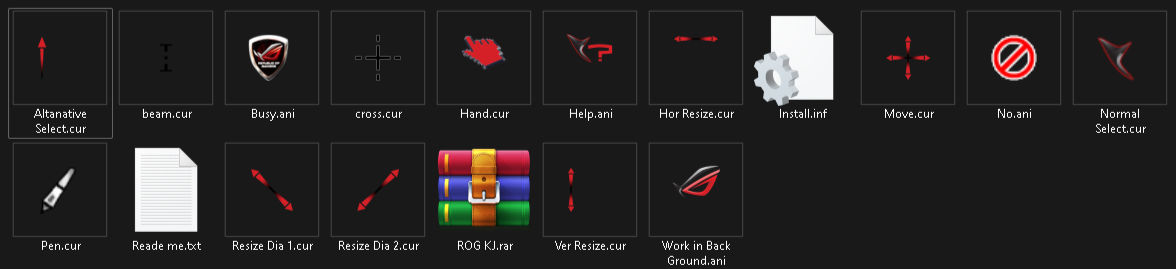 ASUS ROG CURSOR SET by Jakutor on DeviantArt