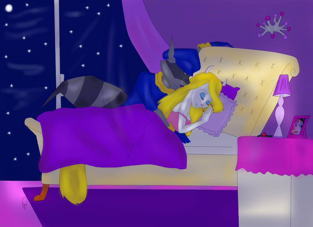 Sly visting sleeping Minerva by Jazzie3000 on DeviantArt