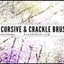 Cursive and Crackle Brush Pack