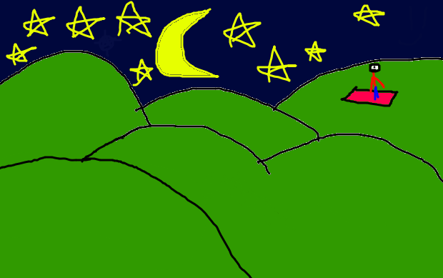 Hills at night by IAMSTICKMAN555 on DeviantArt