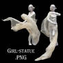 Girl-statue .png cut-out