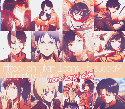 Shingeki No Kyojin (Attack on Titan) Icons Pack