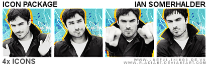 4x Ian Somderhalder -  Icon Package