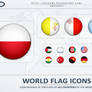 World Flag Icons PNG