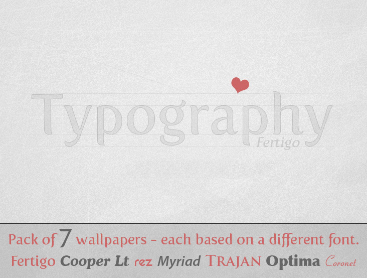 Typography wallpaper pack by carlnewton