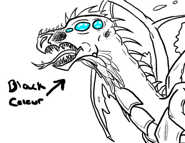 Dark Dragon Doodle by TheLittleWaterDragon on DeviantArt