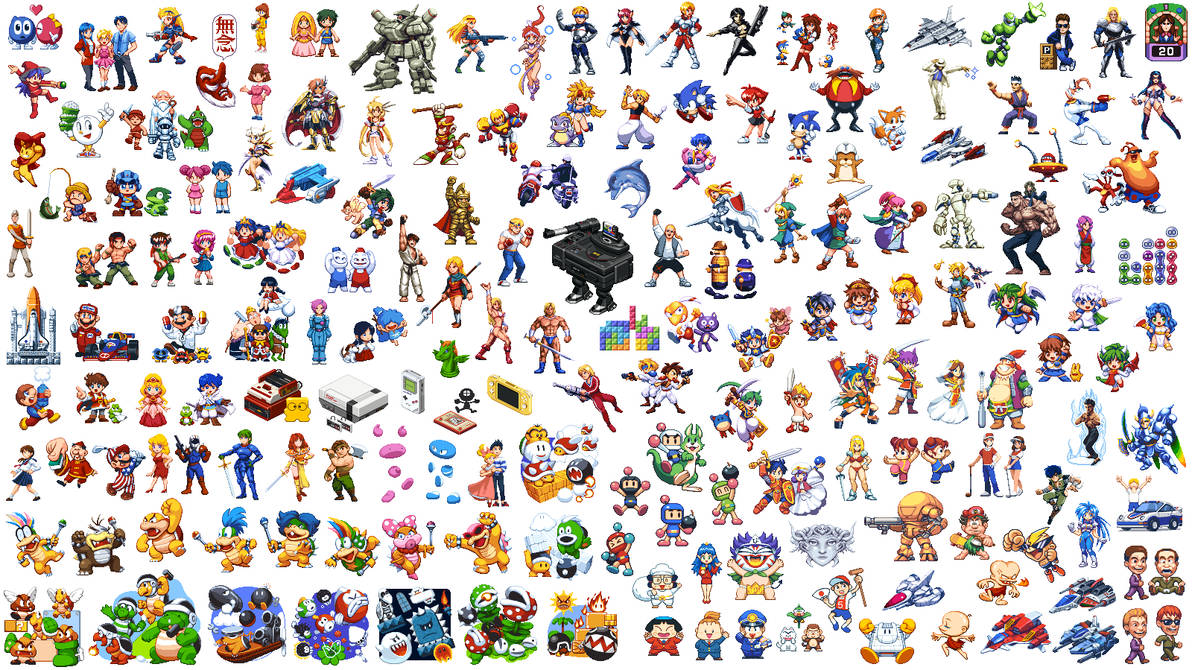 2019 Retoro Game Characters by pixelflag on DeviantArt