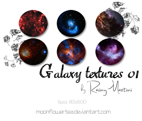 Galaxy Textures by Rainy Martini (moonflowertea)