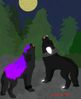 Howling at the moon with Crystal