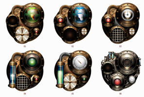 Steampunk Iconset Engines