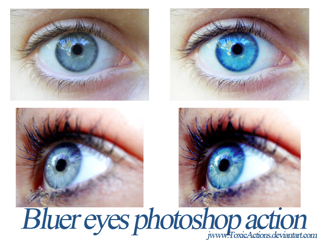 Bluer Eyes Photoshop Action