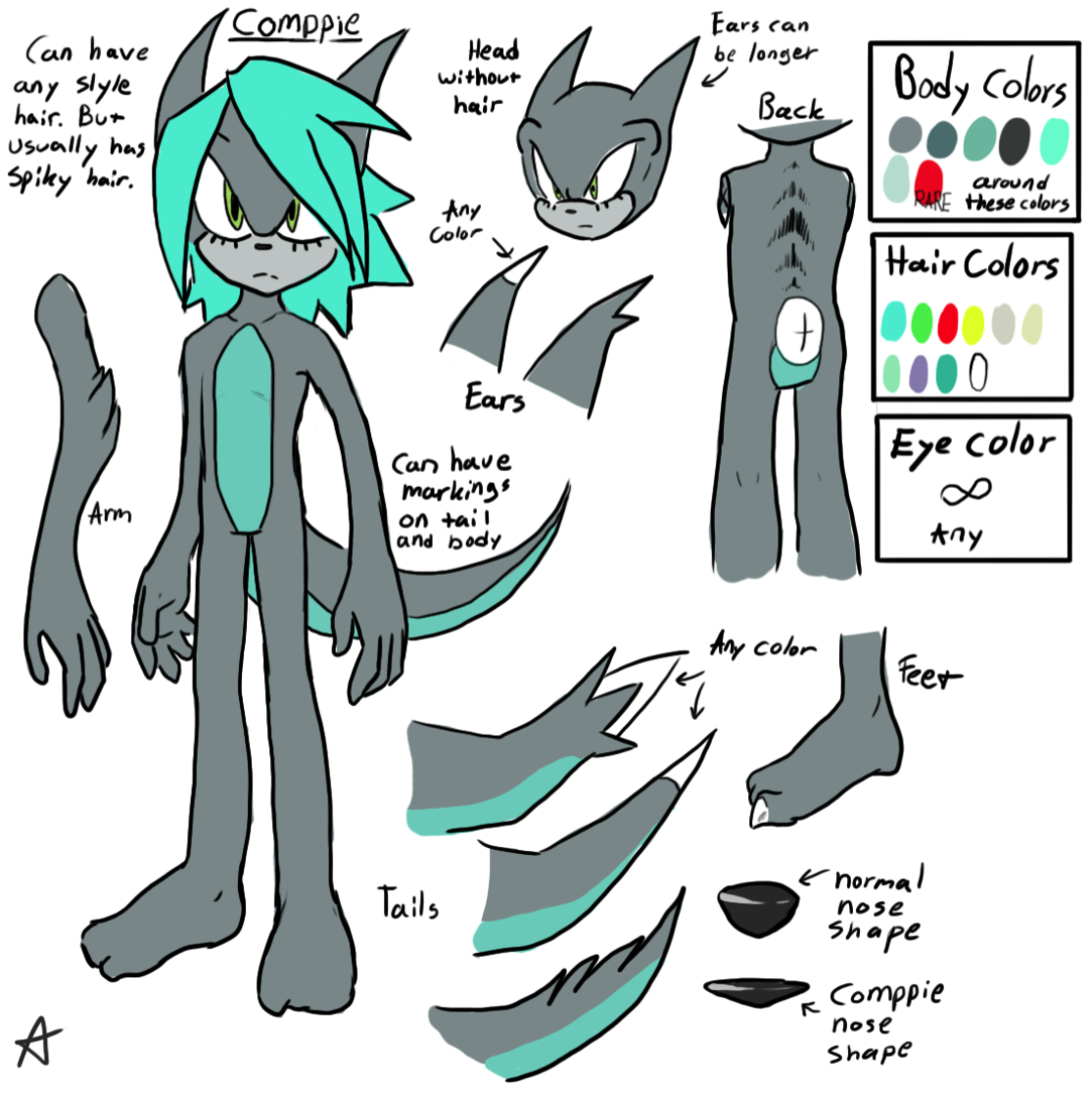 Comppie Species Ref by UnknownSpy on DeviantArt