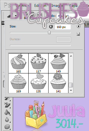 Brushes Cupcakes - By: Juula3014.