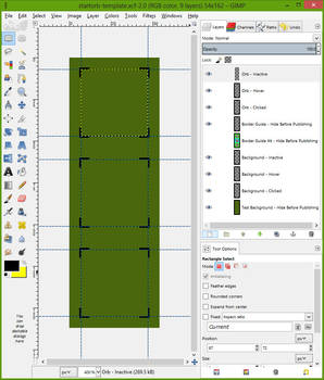GIMP Start Orb Template