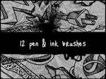 Pen and Ink Brushes by spandexcrusader