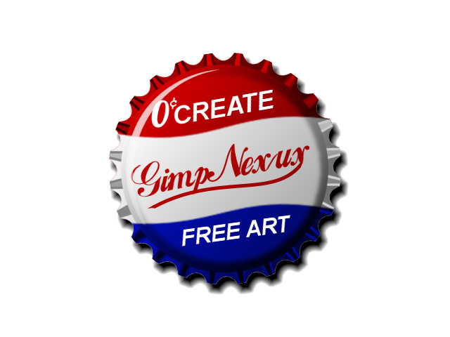 How to create a Bottle cap using only Gimp