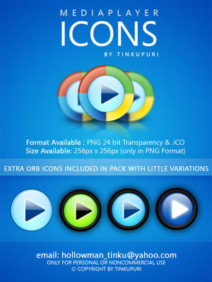 WINDOWS MEDIA PLAYER ICONS