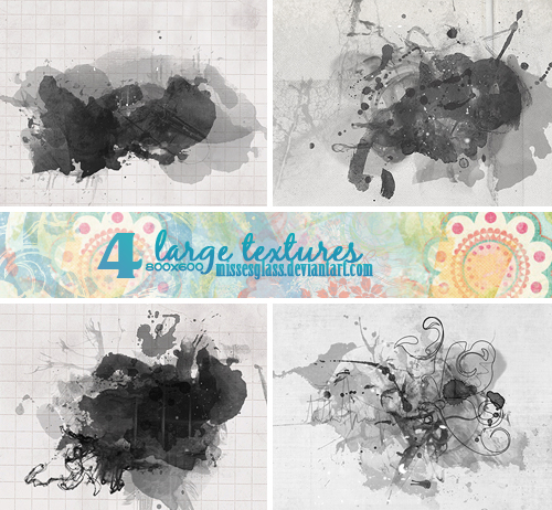 4 Watercolor textures - 1711