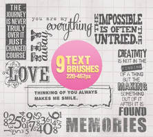 Text Brushes - 1104