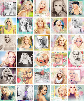 Carrie Underwood/Christina Aguilera icons