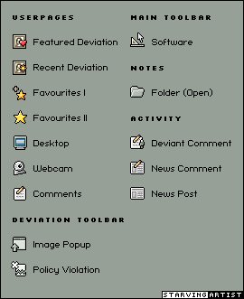 deviantIcons DAv3 Update by starvingartist