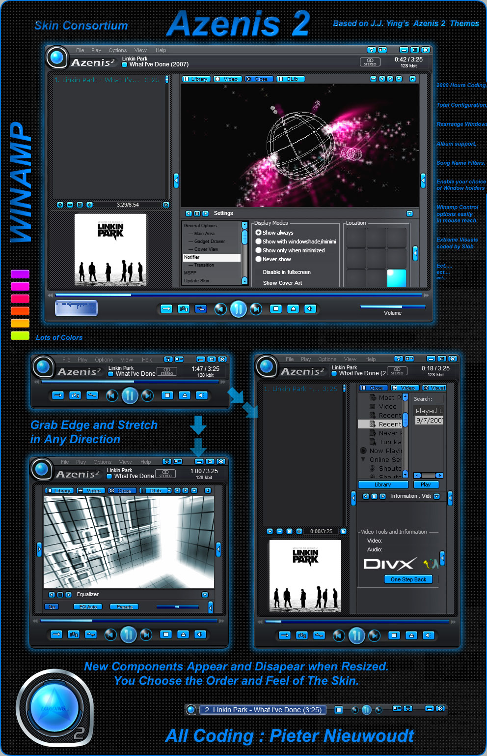 winamp azenis 2 skin