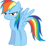 Angry Rainbow Dash Vector