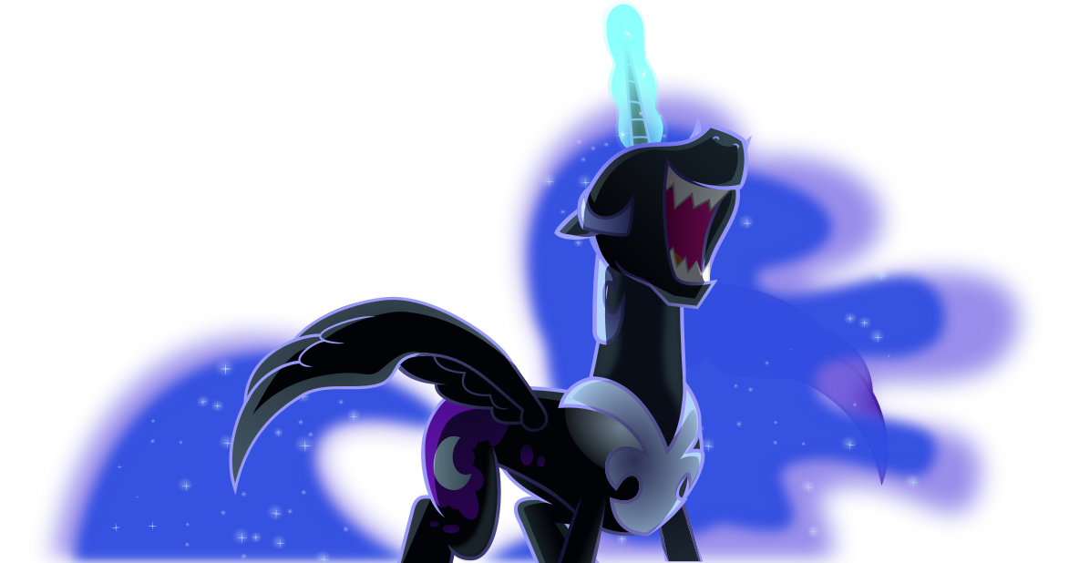 Nightmare Moon Cackling Vector