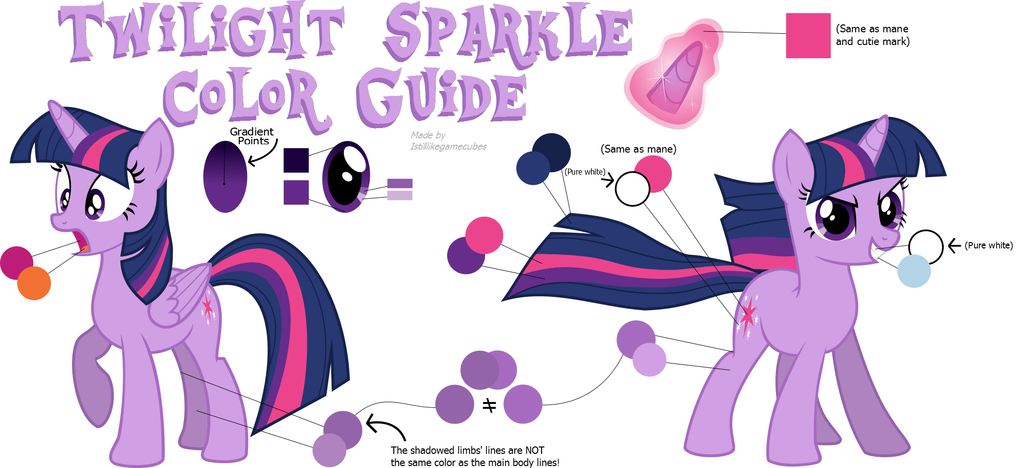 Twilight стики. Твайлайт Спаркл цвета. Принцесса Твайлайт палитра. Палитра Твайлайт Спаркл. Twilight Sparkle Color Guide.
