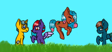me and my friends as ponies......