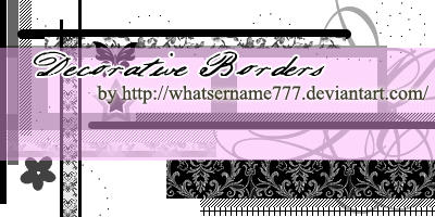 Decorative Borders by Whatsername777 on DeviantArt