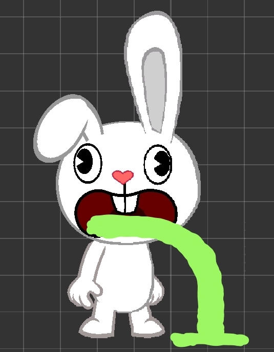Vomiting Bunny by SorayAltSohrabi on DeviantArt