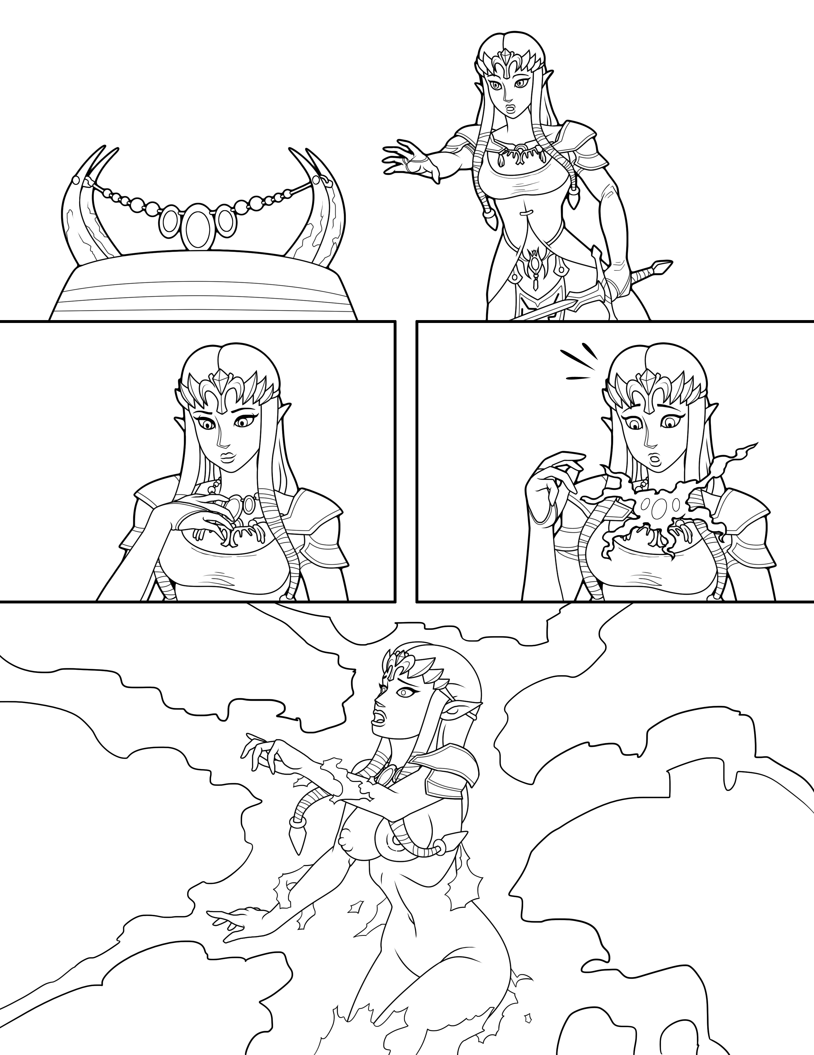 Curse of Zelda 1/4 (commission) by Re-Maker on DeviantArt